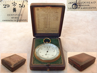 1920's Rare Negretti & Zambra box model Weather Forecaster 